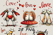 Whimsical Playful love animal, an Animal Illustration by one-touch (Thumbnail 1 of 3)