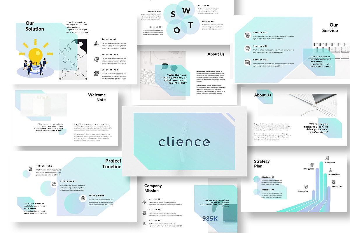 Clience Keynote Template, a Presentation Template by temphall (Photo 7 of 8)