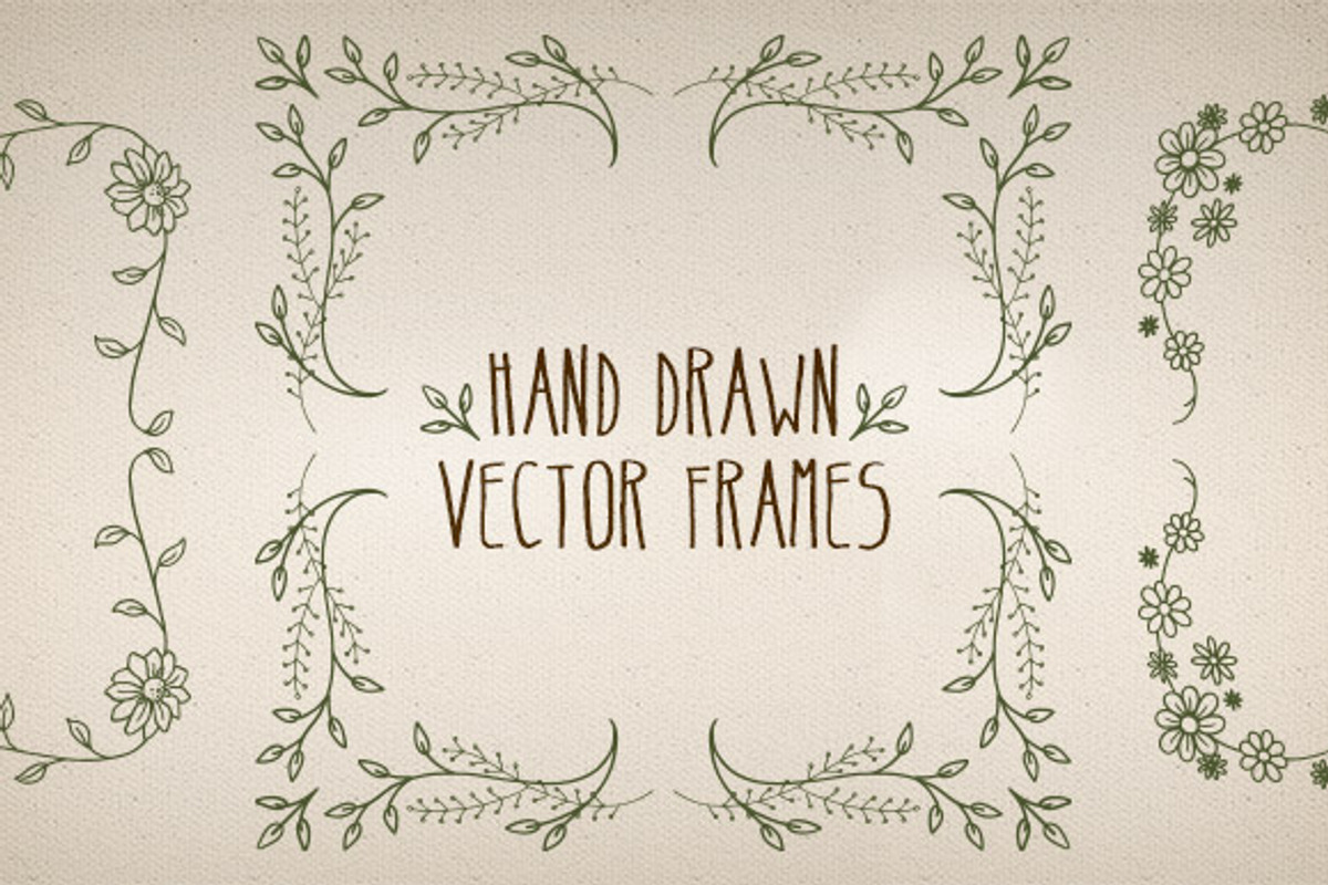 Hand Made Vector Frames Pack 3