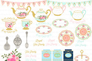 Tea, Tea Party, Afternoon Tea, a Food Illustration by Mia's Graphic Design (Thumbnail 4 of 9)