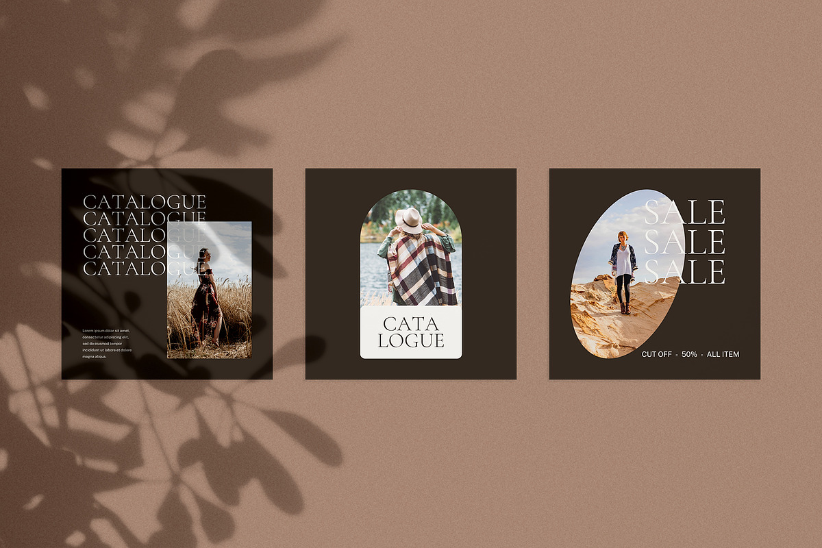 Bohemian Instagram Pack | PS & Canva, a Social Media Template by Visuel Colonie® (Photo 8 of 15)