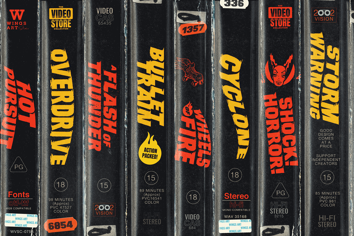 Hot Pursuit: Grind-house Font, a Sans Serif Font by Wingsart Studio (Photo 2 of 16)