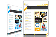 Modern CV & Resume, a Resume Template by Micro Designs (Thumbnail 2 of 4)