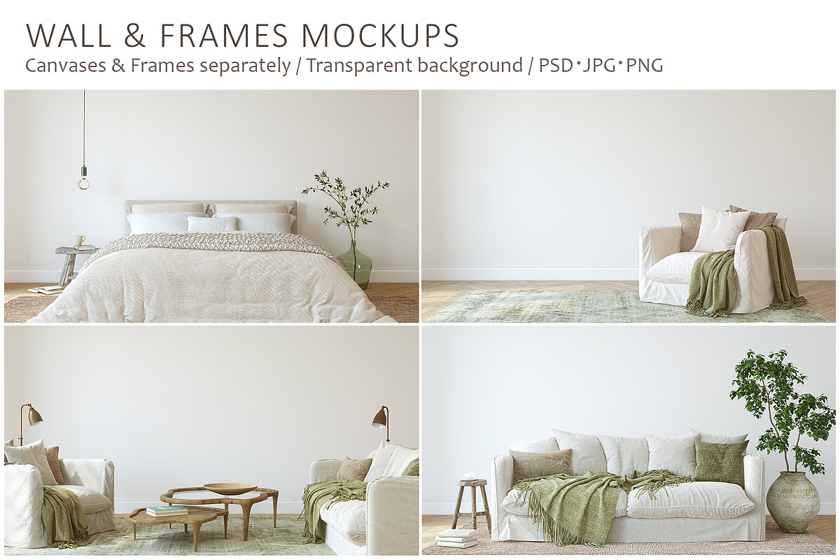HOME IN TOSCANA Wall&Frame Mockups, a Print Template by MyHomeMockups (Photo 1 of 12)