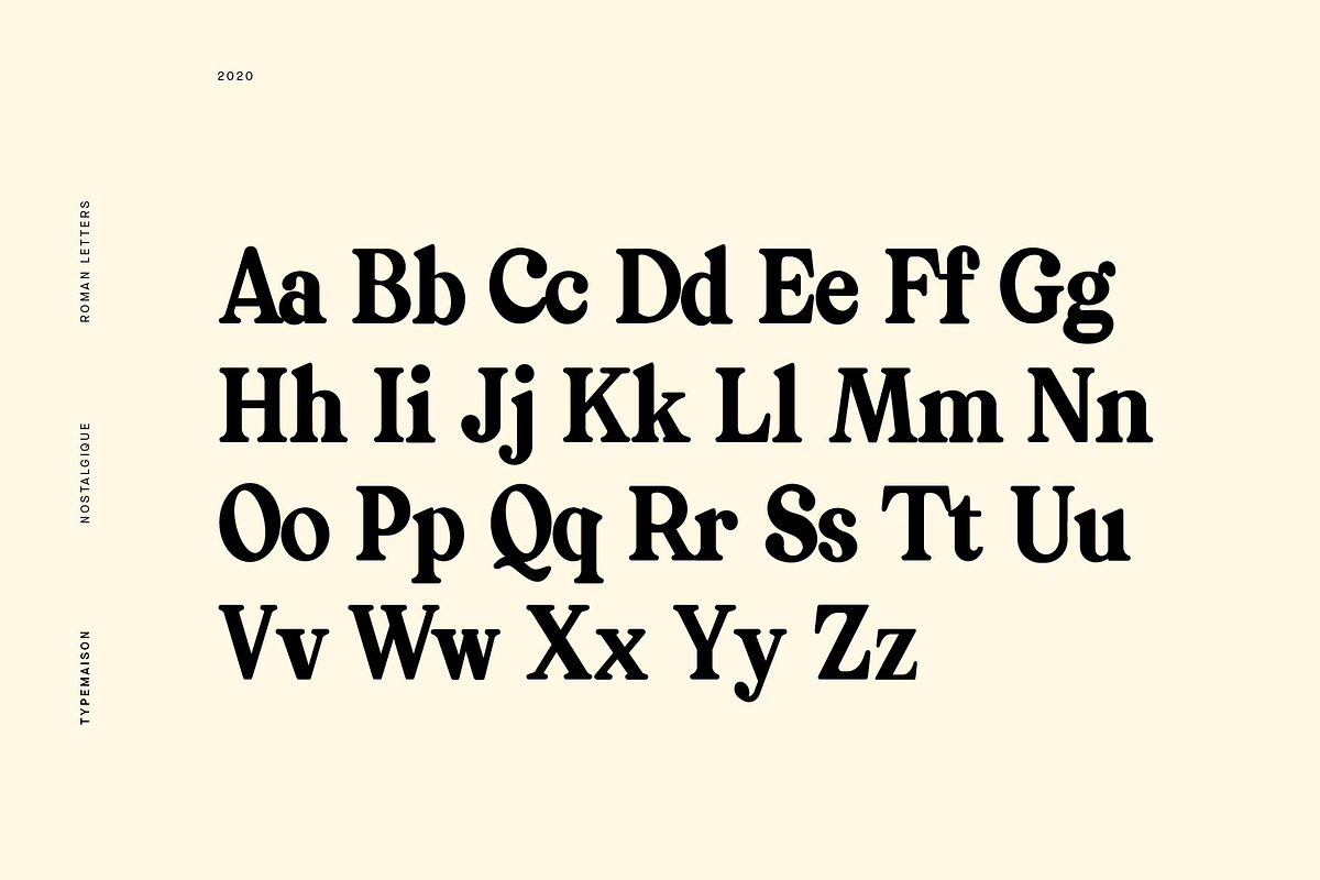 Nostalgique - Retro Inspired Font, a Font by TypeMaison (Photo 2 of 15)