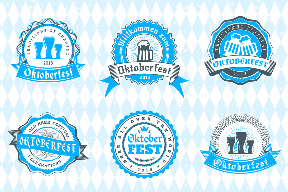 Set of Oktoberfest Badges, a Branding & Logo Template by AntartStock (Photo 2 of 3)