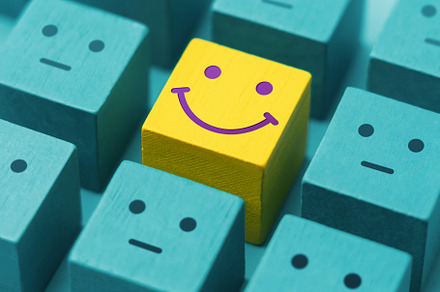 Mind, Mental Health Concept. Varieties of Mood and Emotion. a Un