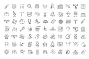 Gynecology and Obstetric Icons, an Outline Icon by Tettygreen (Thumbnail 1 of 2)