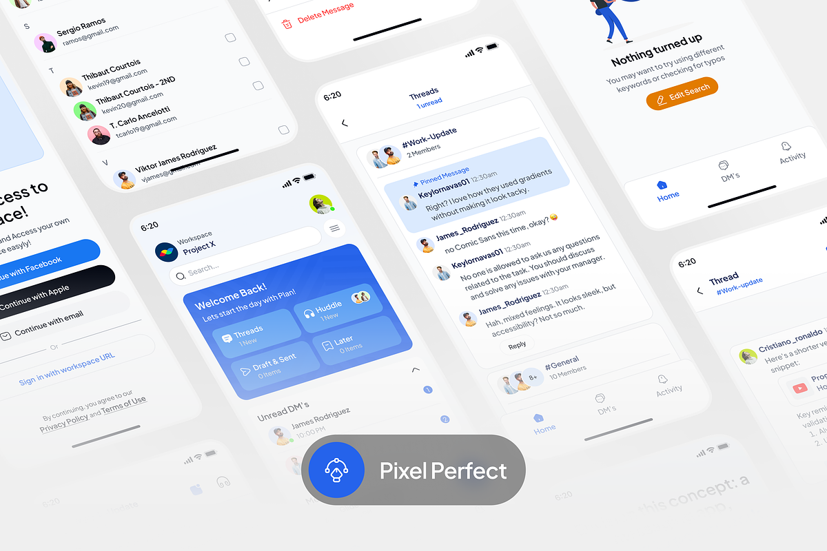 HuddleSpace - Business Collaboration, an UI Kit Template by floxui (Photo 9 of 9)