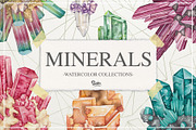 Minerals Watercolor, an Illustration by Soir Creative (Thumbnail 1 of 8)