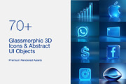 3D Futuristic Icons & Elements, a Technology Illustration by Preza Buro (Thumbnail 1 of 9)