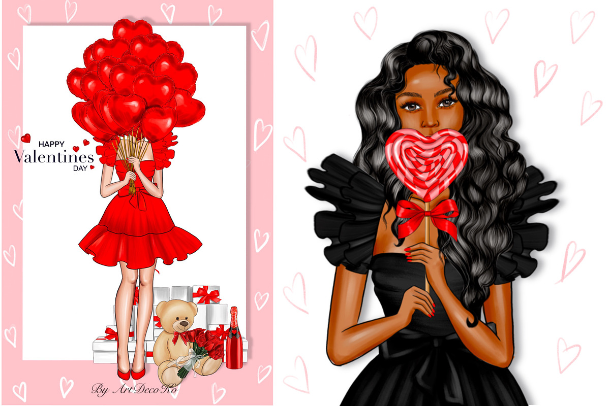 Valentines day clipart, an Illustration by DekoArt (Photo 7 of 7)