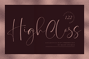 High Class – Handwritten Font, a Script Font by RedyStudio (Thumbnail 1 of 15)