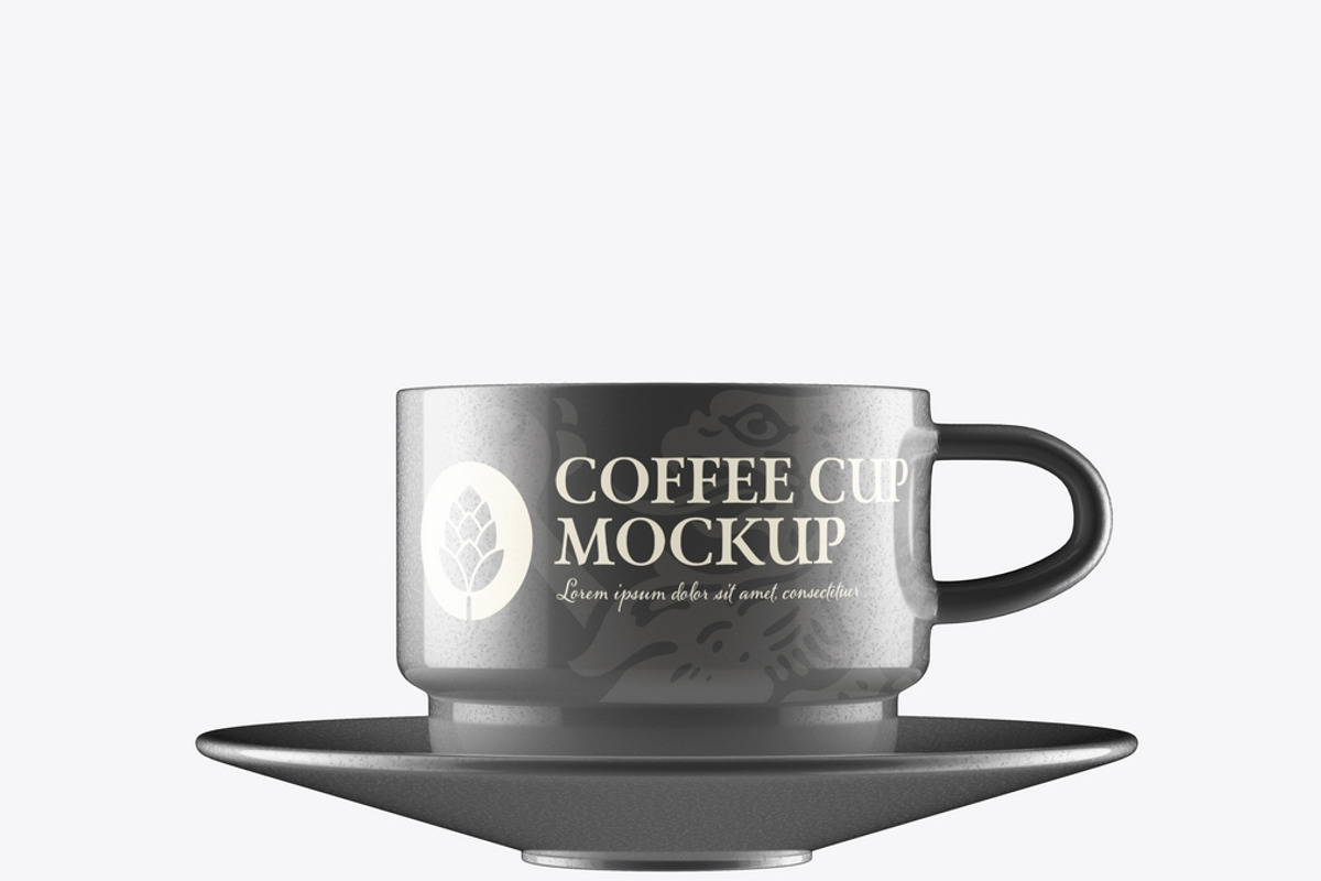 Ceramic Coffee Cup Mockup, an Advertising Mockup by OneVectorStock (Photo 6 of 10)