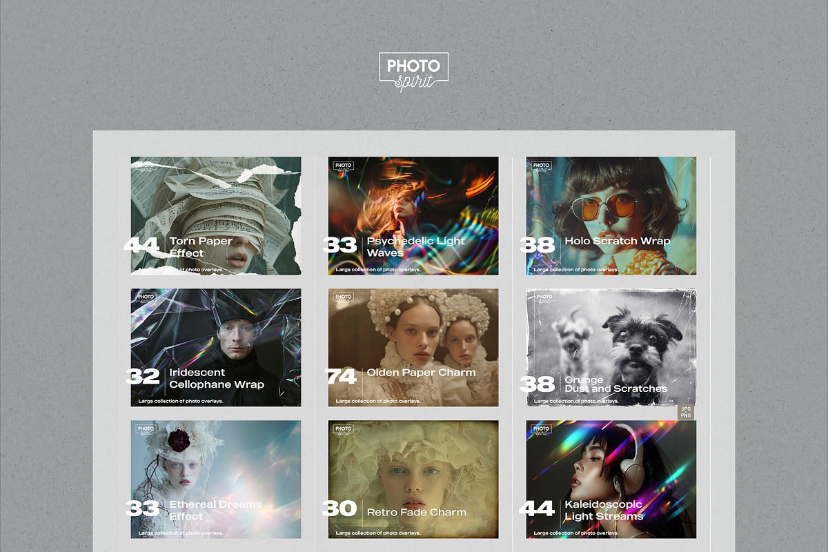 Photo Overlays BUNDLE II, a Texture Graphic by PhotoSpirit (Photo 4 of 10)