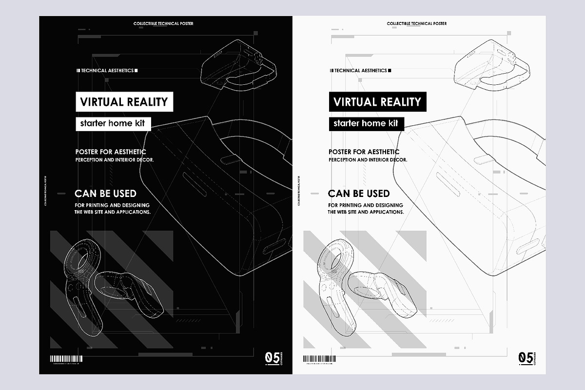 Abstract futuristic posters, a Technology Illustration by Andrew_Derr (Photo 2 of 6)