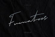 Fumatoss Font | Singleline Signature, a Script Font by Jadatype.id (Thumbnail 1 of 8)