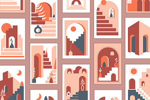 Abstract Architecture Poster Card
