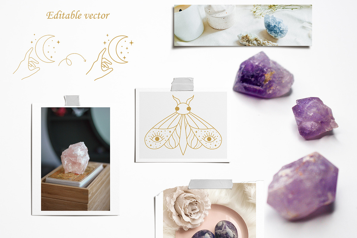 AESTHETIC MAGIC BUNDLE, a Decorative Illustration by roskque (Photo 46 of 69)