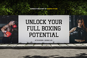 Thunder Punch Sport Varsity Font, a Slab Serif Font by Vadovastd (Thumbnail 5 of 7)