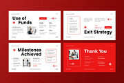 Red White Business Plan PPT, a Presentation Template by Aiyari Graphic (Thumbnail 5 of 5)