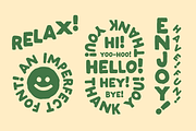 Imperfect! A Handwritten Sans Serif, a Handwritten Font by Studio Funshop by Kelli (Thumbnail 3 of 10)