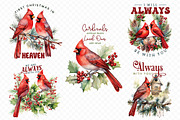 Cardinal Christmas PNG Bundle, a Graphic by CraftlabSVG (Thumbnail 3 of 15)