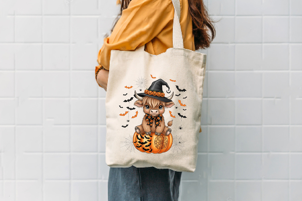 Coquette Halloween Highland Cow Png, an Illustration by Dream Creation (Photo 3 of 5)