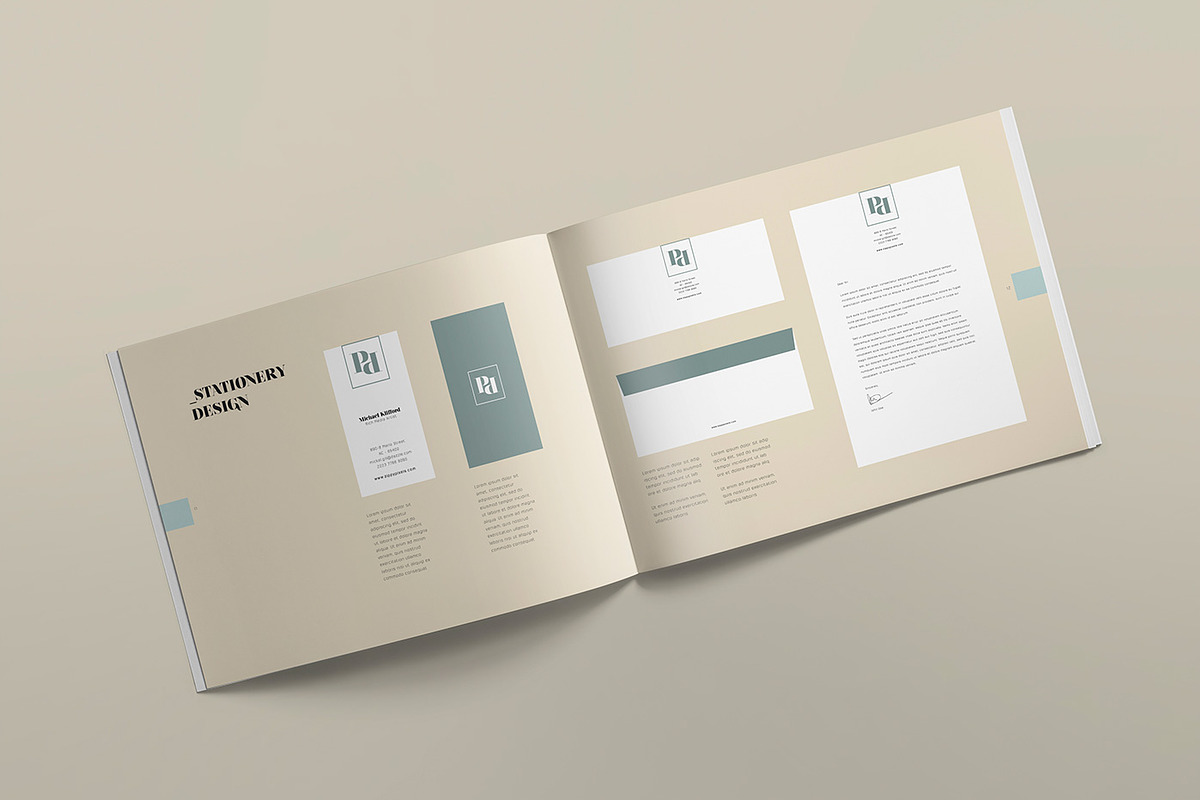 The Ocean - Brand Manual Template, a Brochure Template by ZippyPixels (Photo 8 of 16)