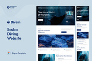 Scuba Diving Website UI Figma, an UI Kit Template by peterdraw (Thumbnail 1 of 7)