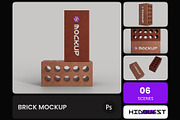 Brick Mockup, a Mockup by hiddemaru (Thumbnail 1 of 4)