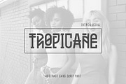 Tropicane Typeface, a Sans Serif Font by Arterfak Project (Thumbnail 1 of 9)