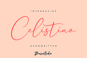 Celistino Handwritten Font