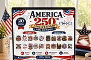 America 250th Anniversary PNG Bundle, a Decorative Illustration by HeavensStar (Thumbnail 3 of 7)