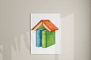 Book Clipart Set, a Decorative Illustration by Pati Charm Studio (Thumbnail 7 of 8)