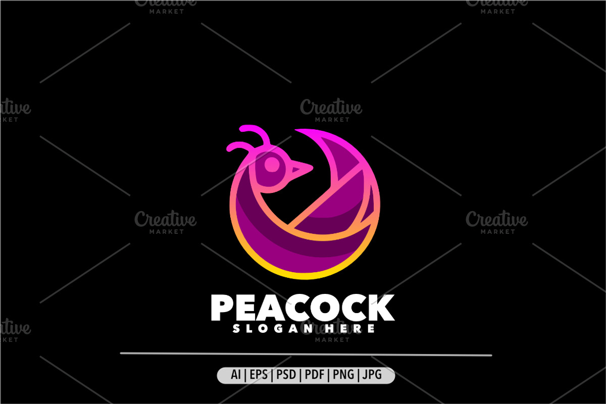 Peacock luxury gradient logo, a Branding & Logo Template by Bayuktx