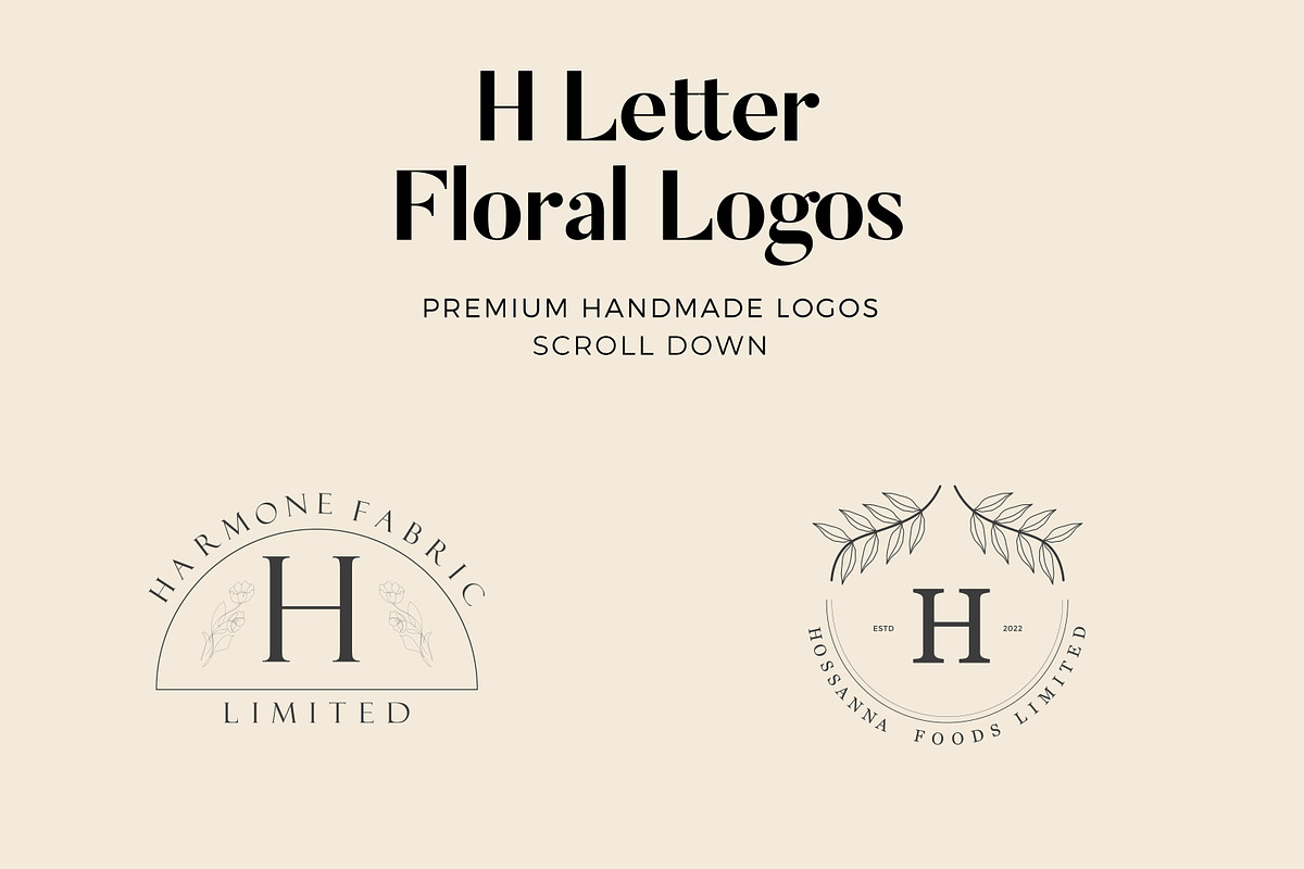 520 A to Z Floral Logos Bundle, a Branding & Logo Template by AN Productions (Photo 55 of 223)