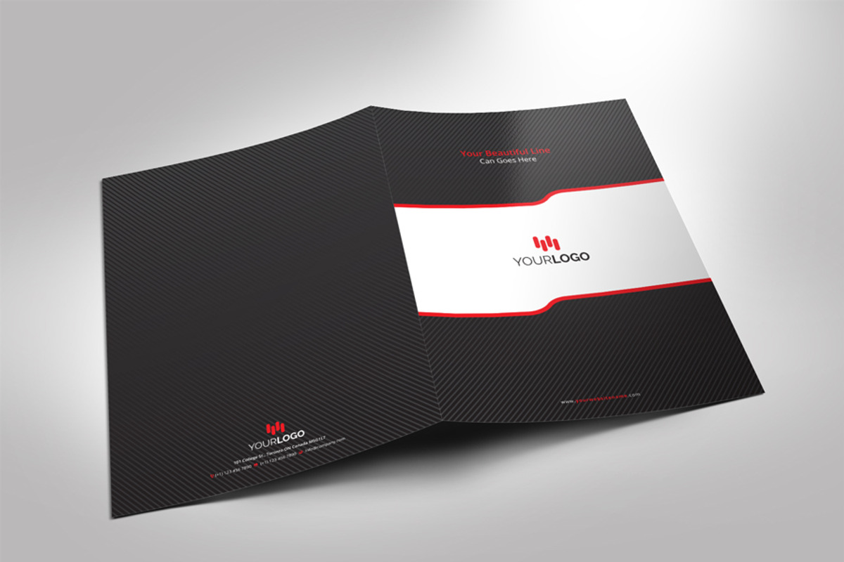 Presentation Folder, a Stationery Template by RQ Designs (Photo 4 of 4)