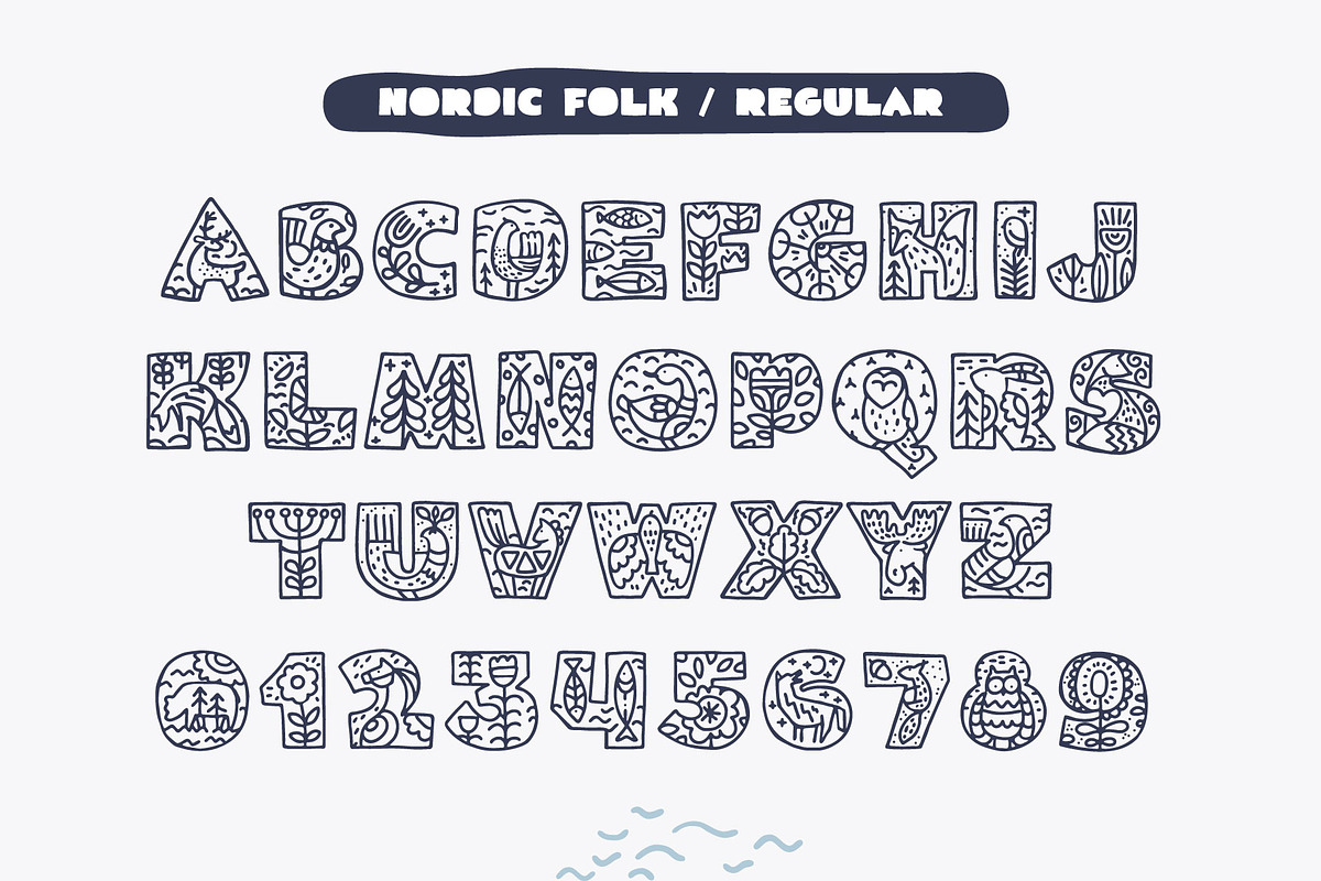 NordicFolk fonts & graphic set, a Symbol Font by kaer_shop (Photo 2 of 16)