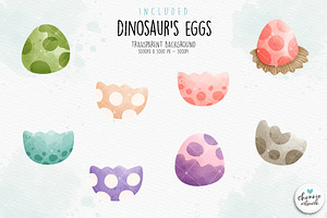 Dinosaur Clipart, Nursery Clipart