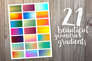 Geometric Gradient Backgrounds, a Pattern Graphic by Haynie Design Co. (Thumbnail 2 of 4)