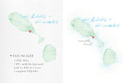 Watercolor of St Kitts and St Nevis, a Graphic by Beloved Paper (Thumbnail 3 of 6)