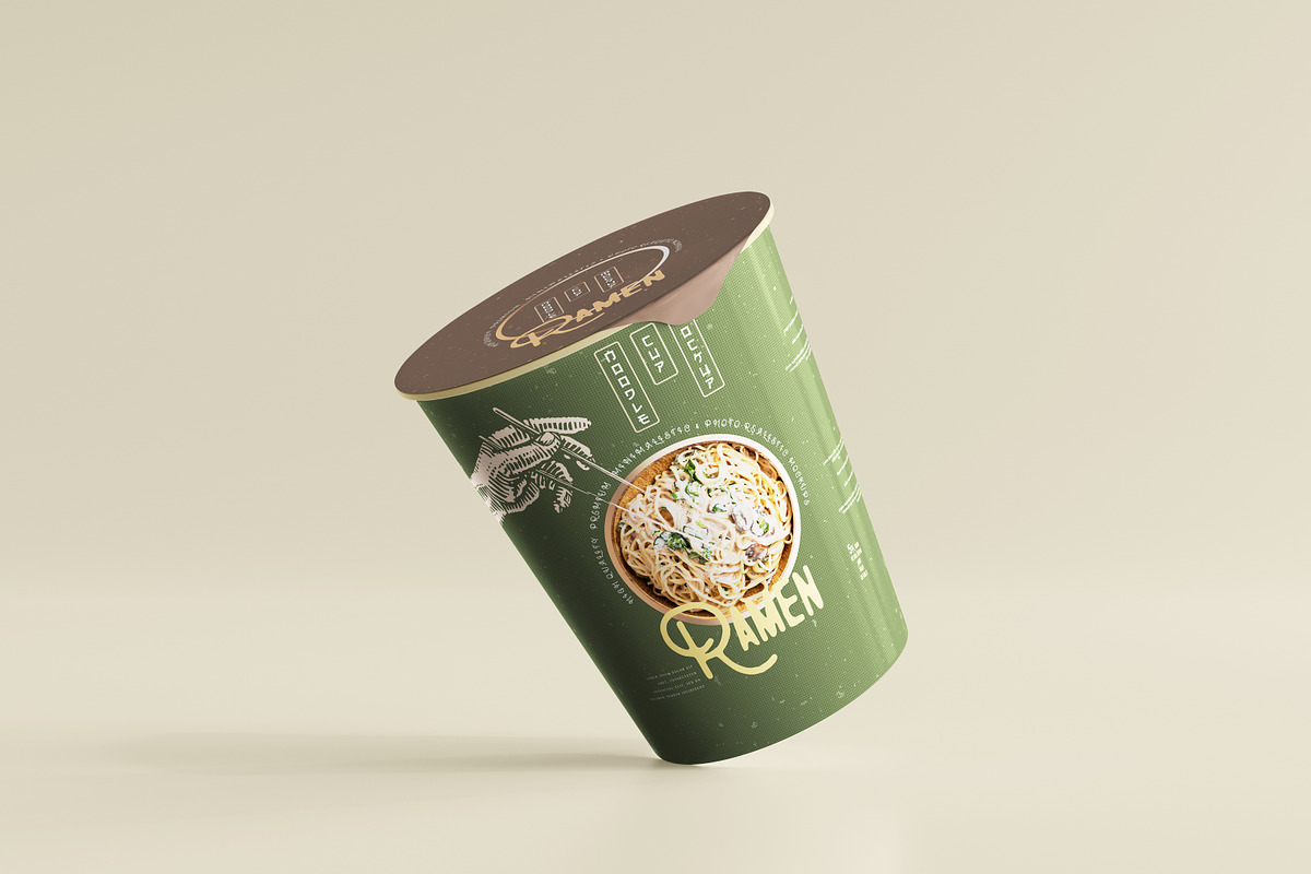 Noodle Cup Mock-ups, a Cups & Container Mockup by pmvch (Photo 18 of 20)