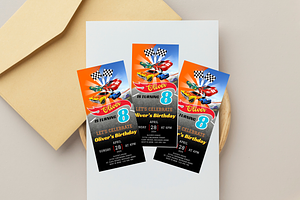 Hot Wheels Birthday Invitation