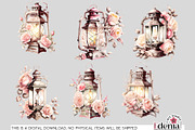 Vintage Romantic Clipart Bundle, a Decorative Illustration by EdeniaArtStudio (Thumbnail 11 of 13)