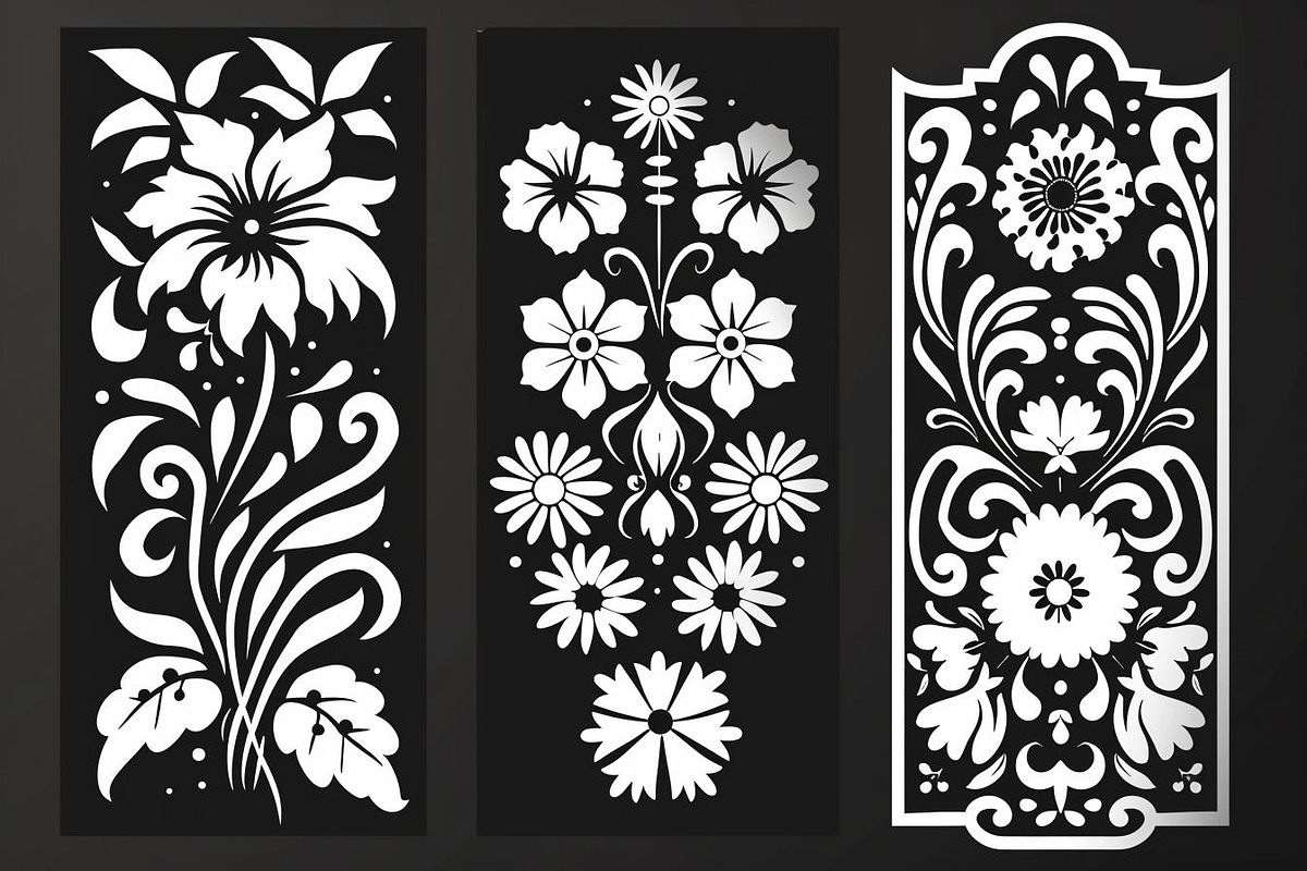 Ornate Floral Laser Cut Pattern Bun, an Object Graphic by balal (Photo 5 of 11)