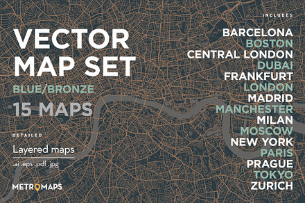 MetroMaps A Creative Market Shop