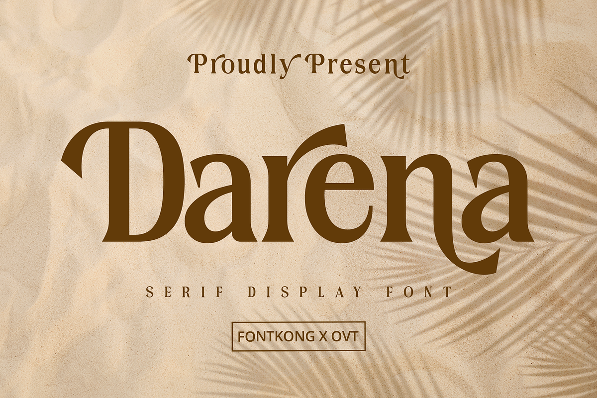 Darena - Serif Display Font, a Serif Font by overlaytemplates (Photo 1 of 8)