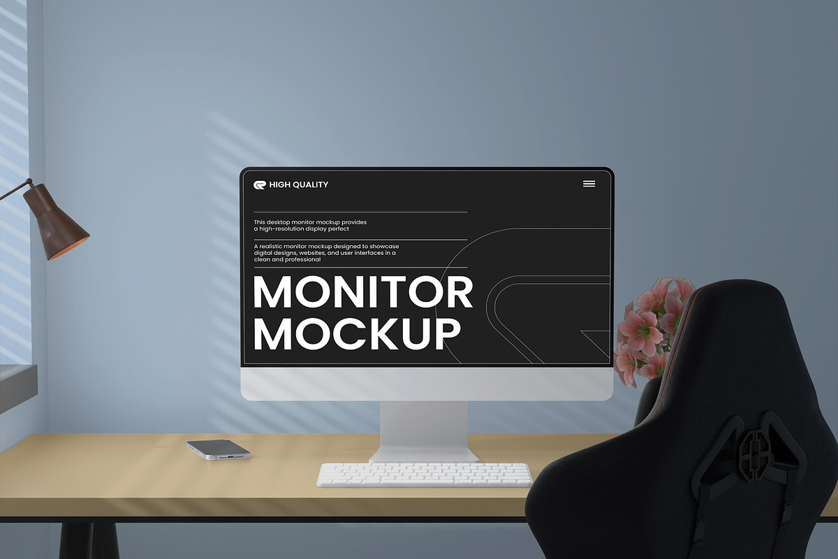 Monitor Mockup, a Wearable Device Mockup by Unerispace (Photo 5 of 5)