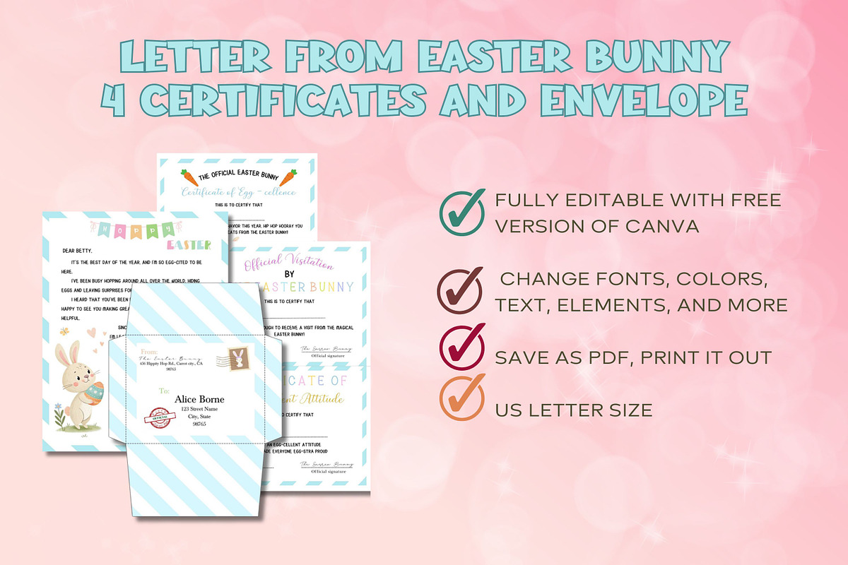 Letter from Easter Bunny #5 - Canva, a Templates & Theme by Adalin Shop (Photo 9 of 11)
